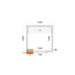 Kit de système de support d'étagères CRPF1515