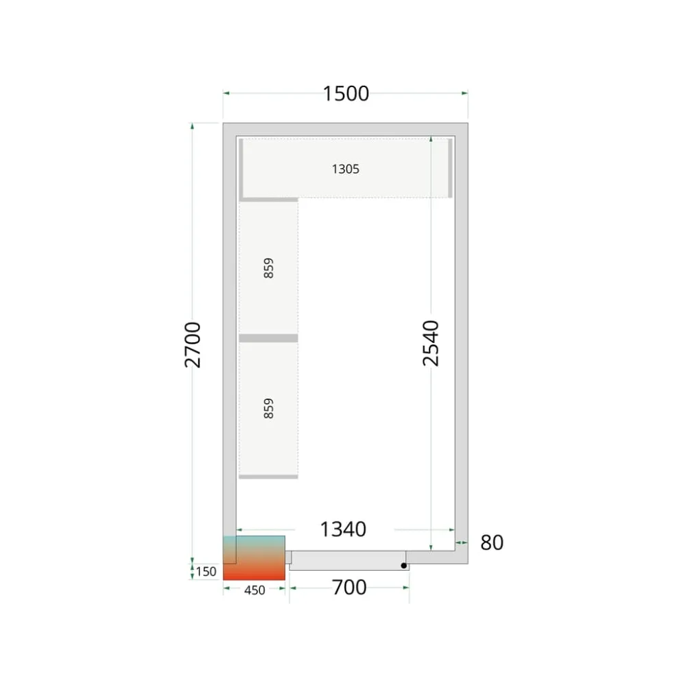Kit de système de support d'étagères CRPF1527 (46202)