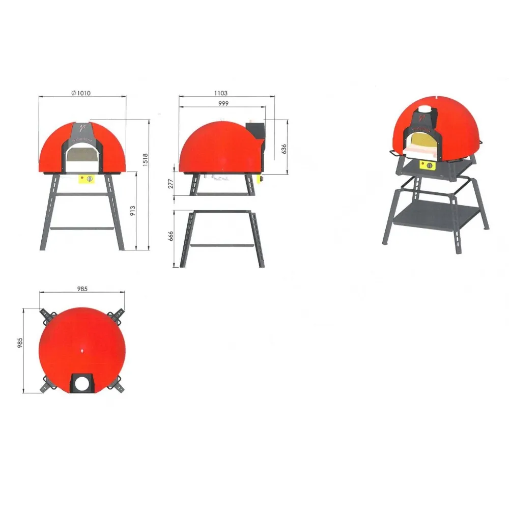 Wood pizza oven BABY75