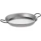 Polished steel paella pan for induction 36cm (REF5336)