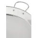 Paella pan from stainless steel (REF03)