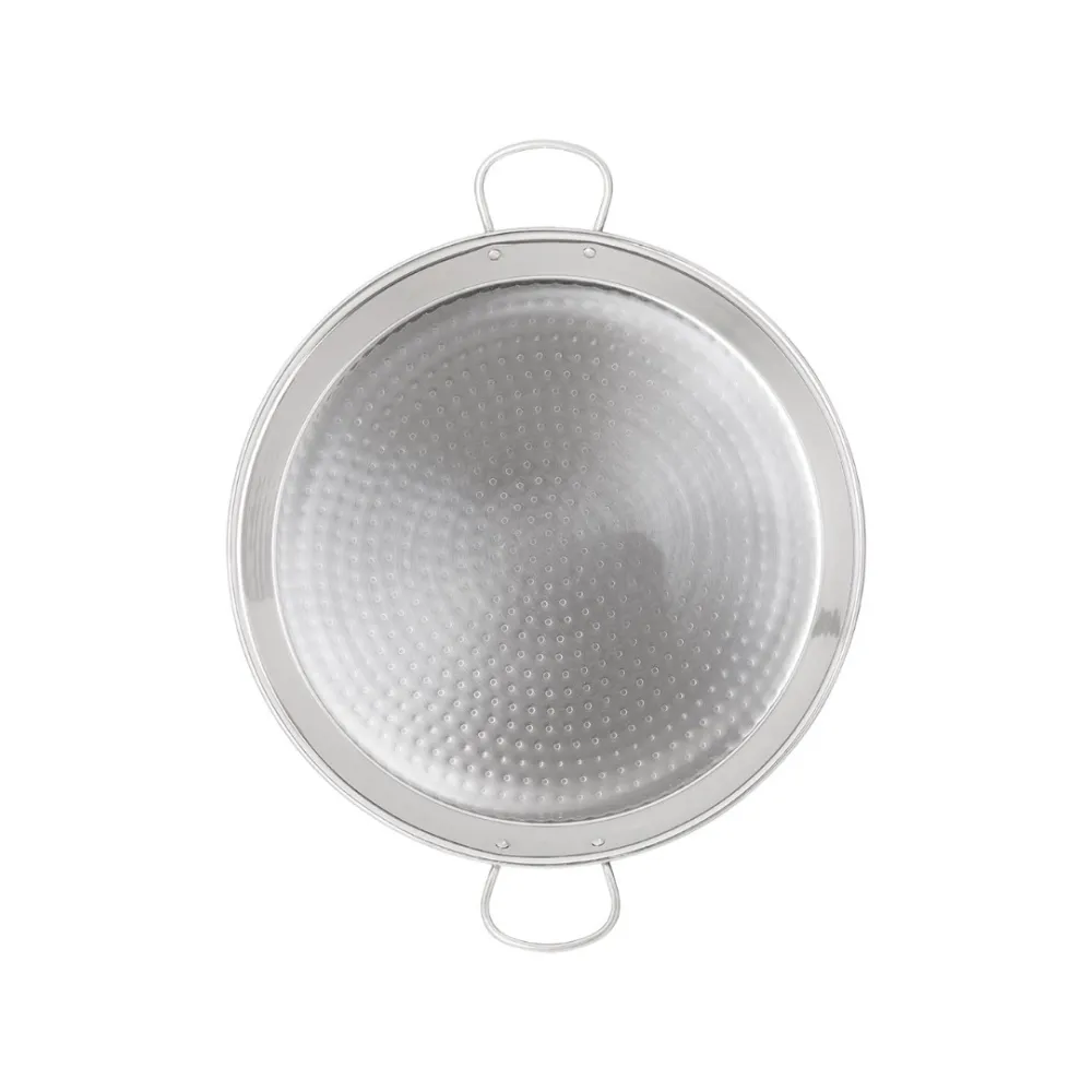 Paella pan from stainless steel (REF03)