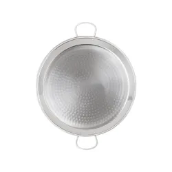 Paella pan from stainless steel