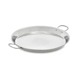 Paella pan from stainless steel