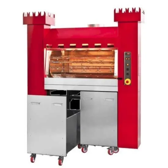 Grill au feu de bois pour poulet, légumes et poisson