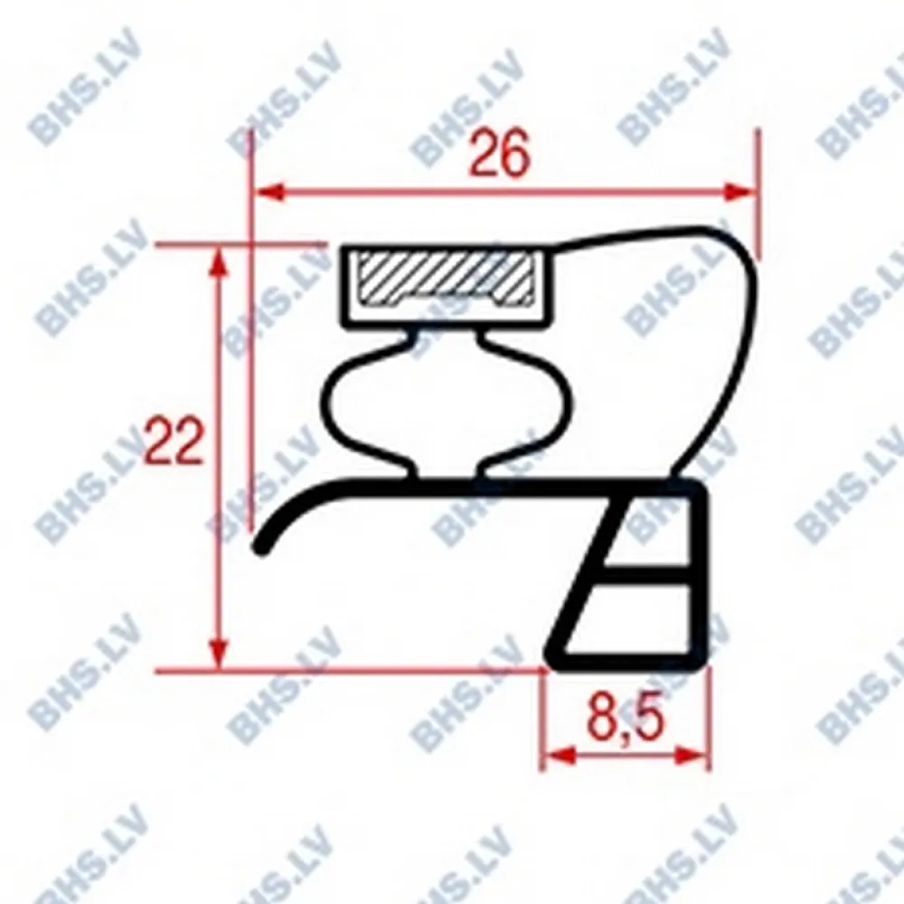 SNAP-IN GASKET 765x670 mm (L3186091)