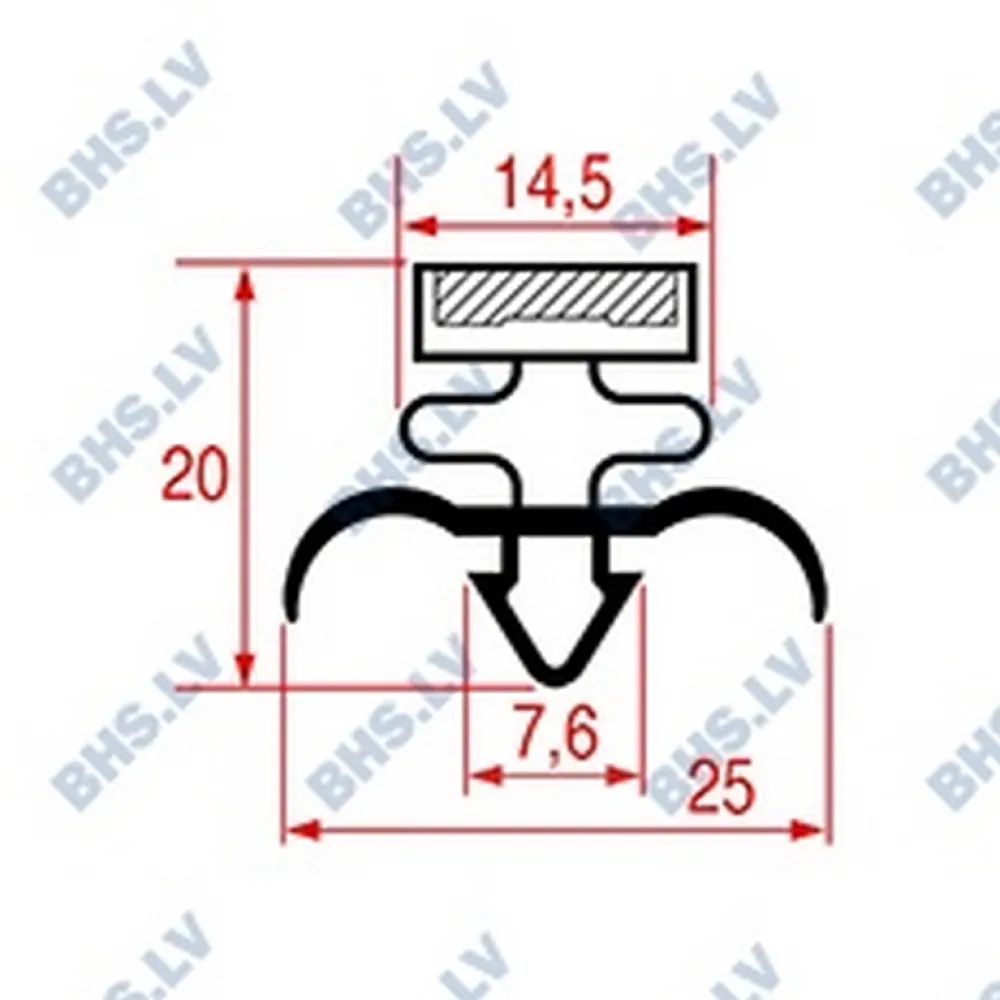 SNAP-IN GASKET 545x495 mm (L5055078)