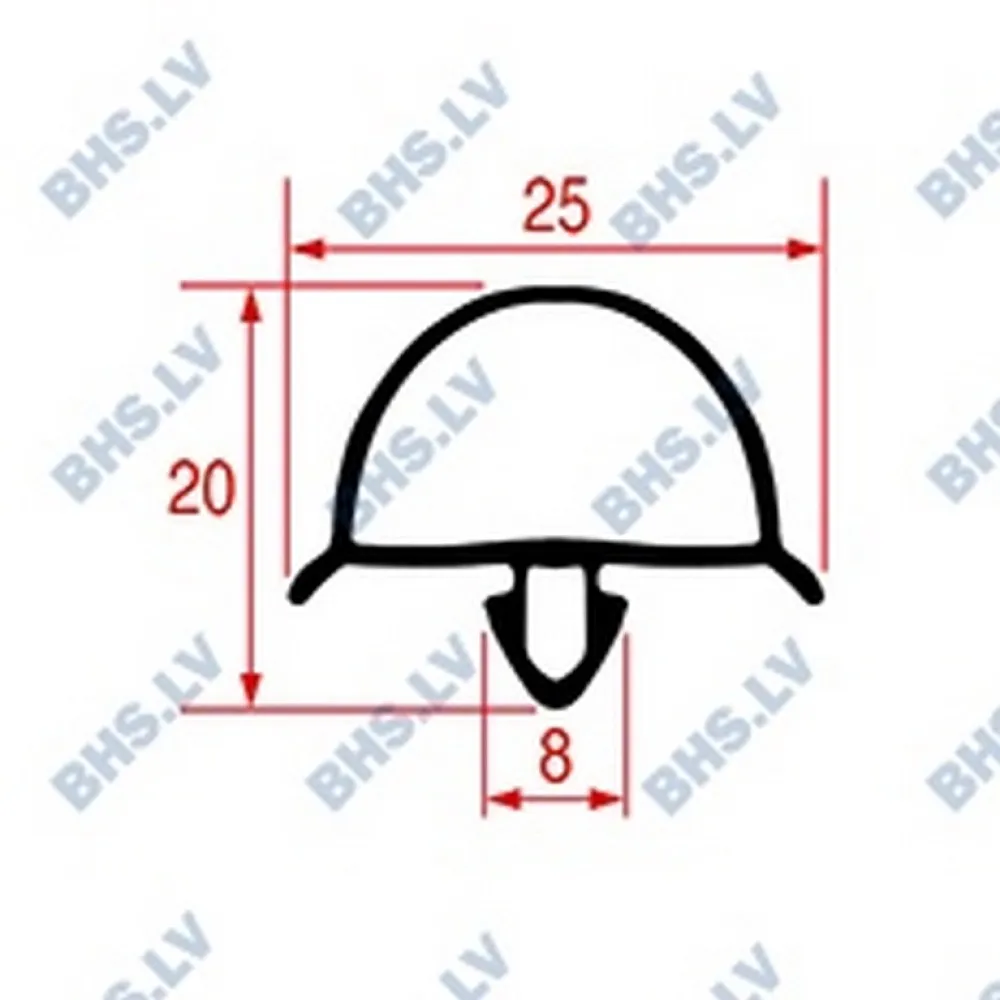 SNAP-IN GASKET L1047 LENGTH 3000 mm (L7111323)