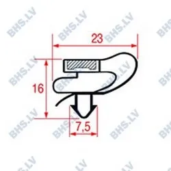 SNAP-IN GASKET 1450x633 mm