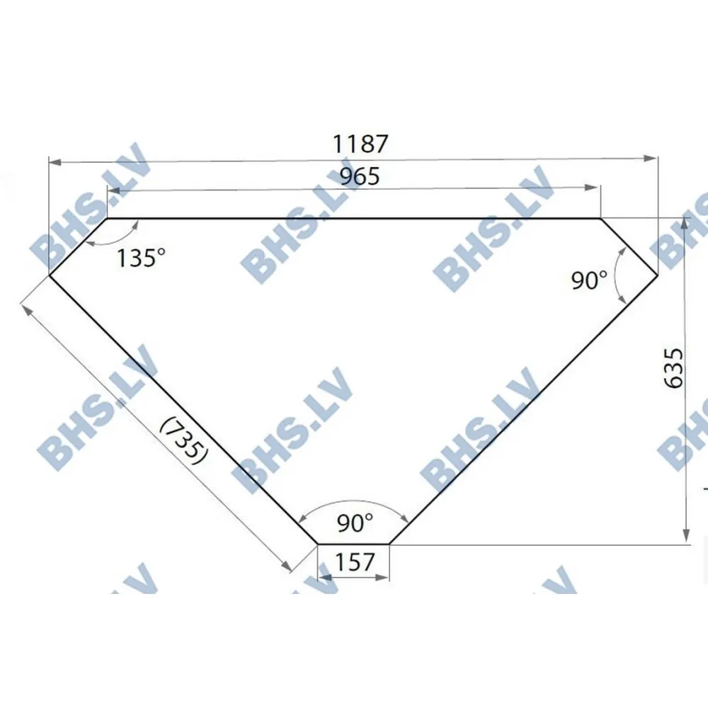 Ārējais stūra galds 90  (ST241111)