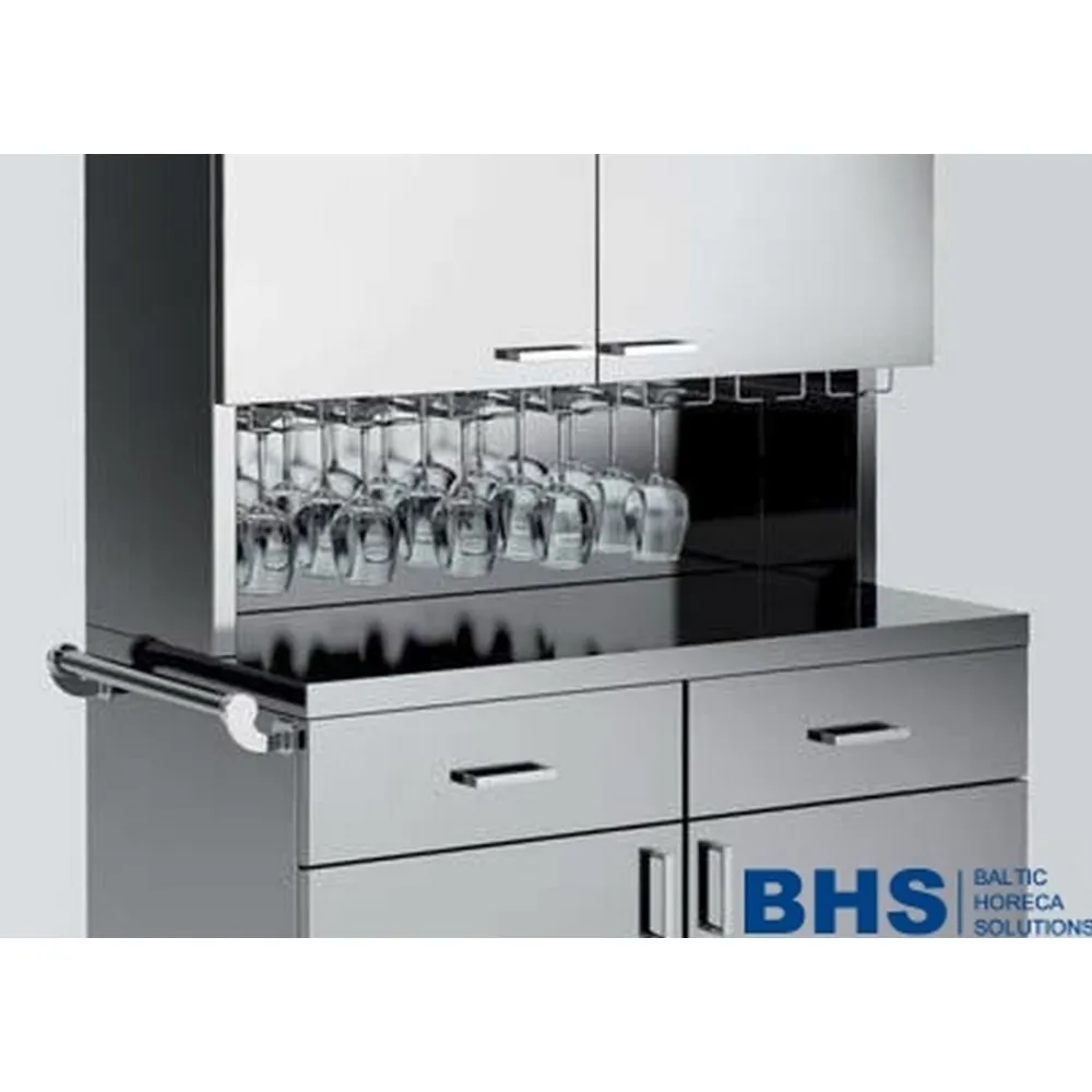 POSTE DE SERVICE EN ACIER INOXYDABLE SUR ROULETTES POLAR2AP (015INPOL2AP)