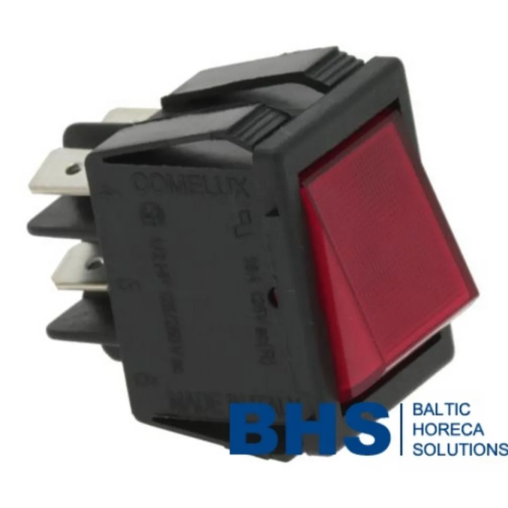 BIPOLAR SWITCH RED 16A 250V (L3319019)