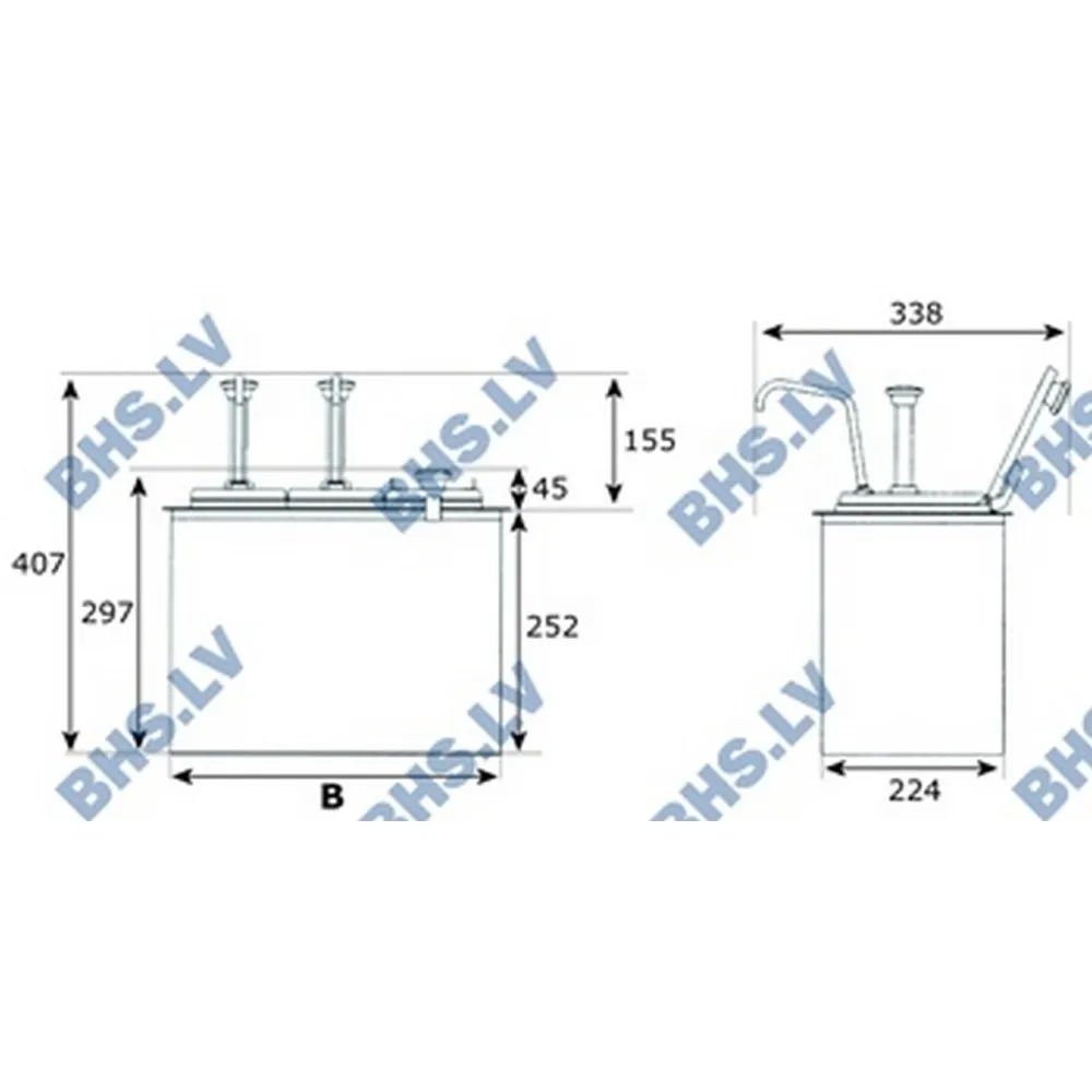 Distributeur avec 2 distributeurs (BHS450406)