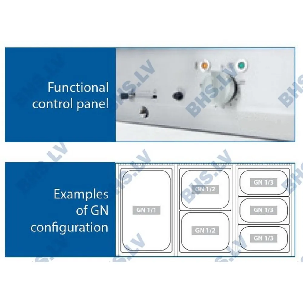 Chauffes plateaux GN1/1-150mm (9720000)