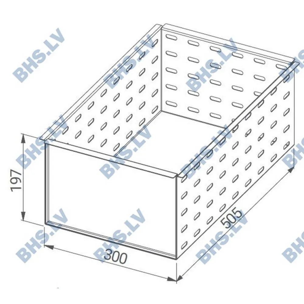 Insert perforé pour tiroir sur monobloc (A-F-SIKS)