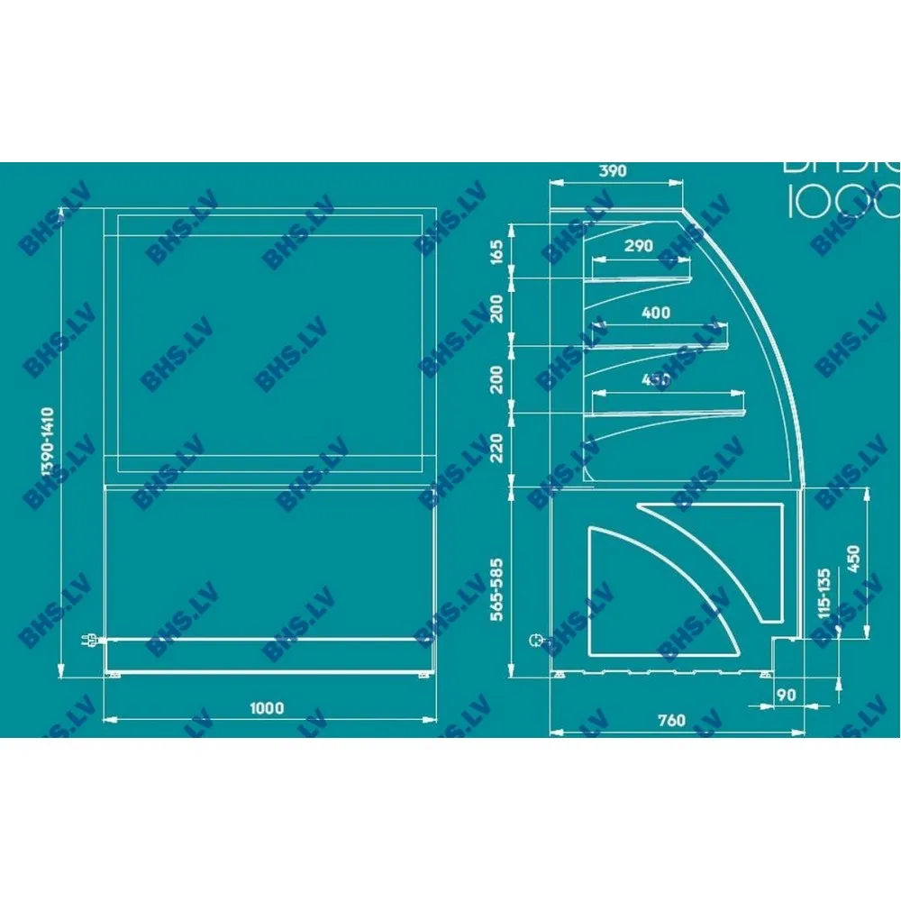 Vitrine de refroidissement ALDAN BASIC (1210111)