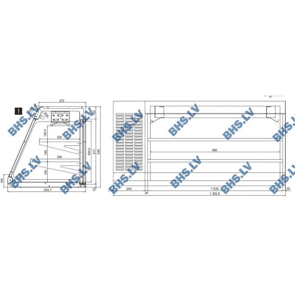 Vitrine froide Big Horn (104L110)