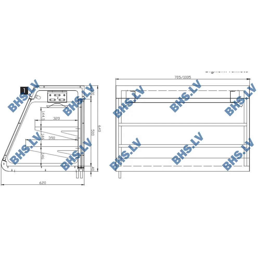 Vitrine réfrigérée Big Horn 700 Remote (104R700)