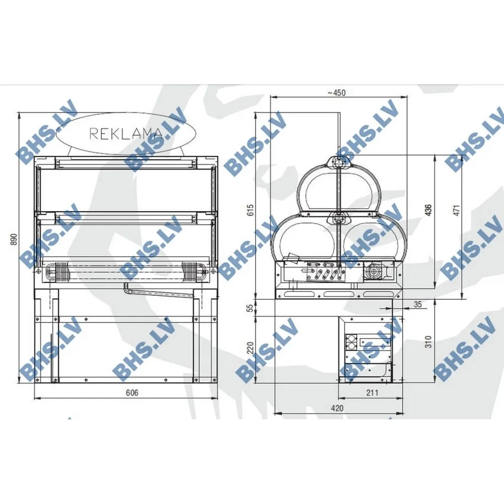 Vitrine réfrigérée COLD SPOT Inox (1070110)