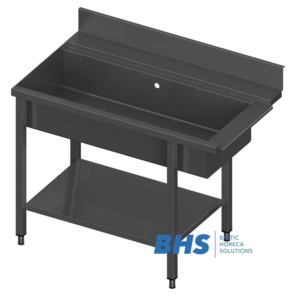 Table à lave-vaisselle avec grand évier 1600 (PV1-PRO-160/70/90)