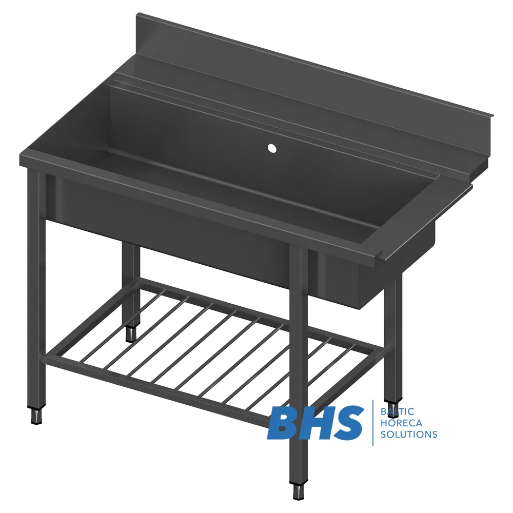 Table à lave-vaisselle avec grand évier 1600 (PV1-PRO-160/70/90)