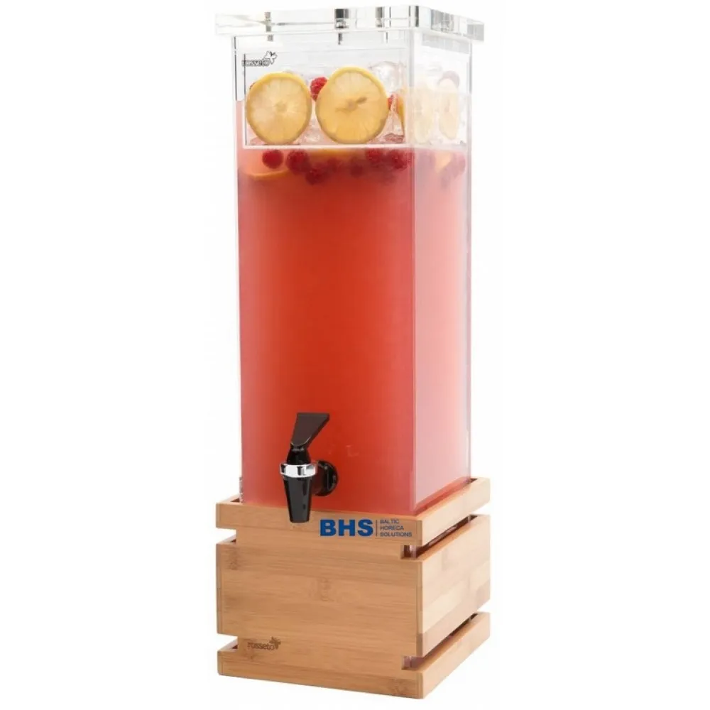 Distributeur de boissons 7,5 L avec plateau en bambou (FLD112)