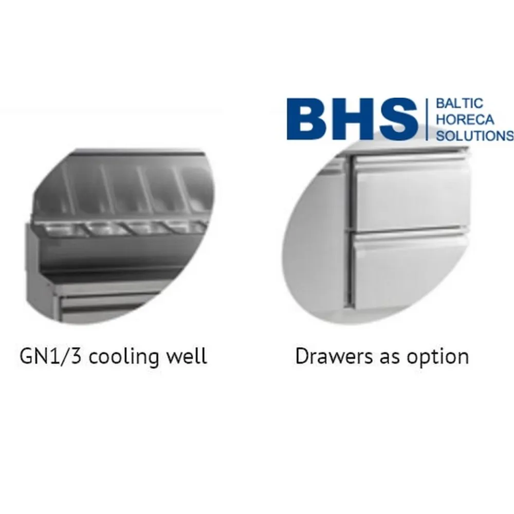 Comptoir de préparation de sandwich GN1/1 1360 mm (SS7200)