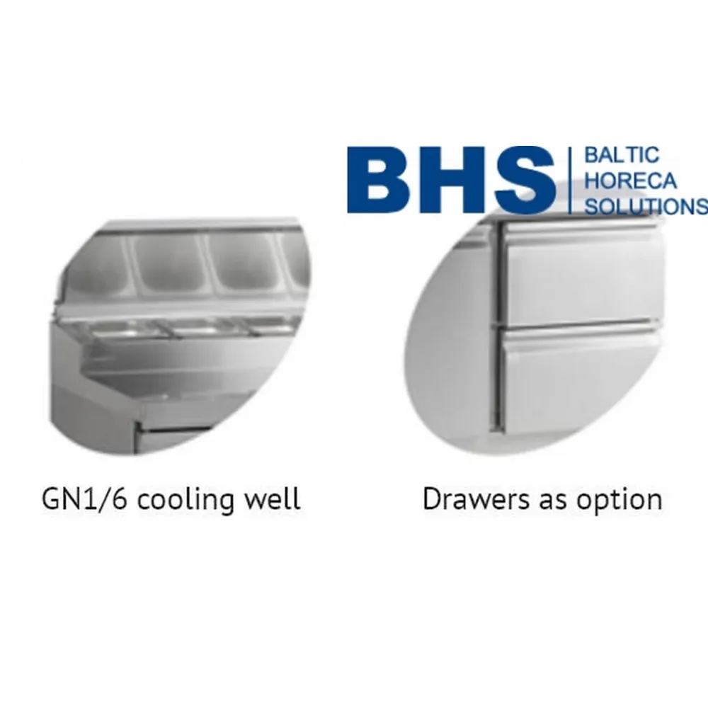 Table réfrigérante avec haut de forme GN1/1 900 mm (SS920)