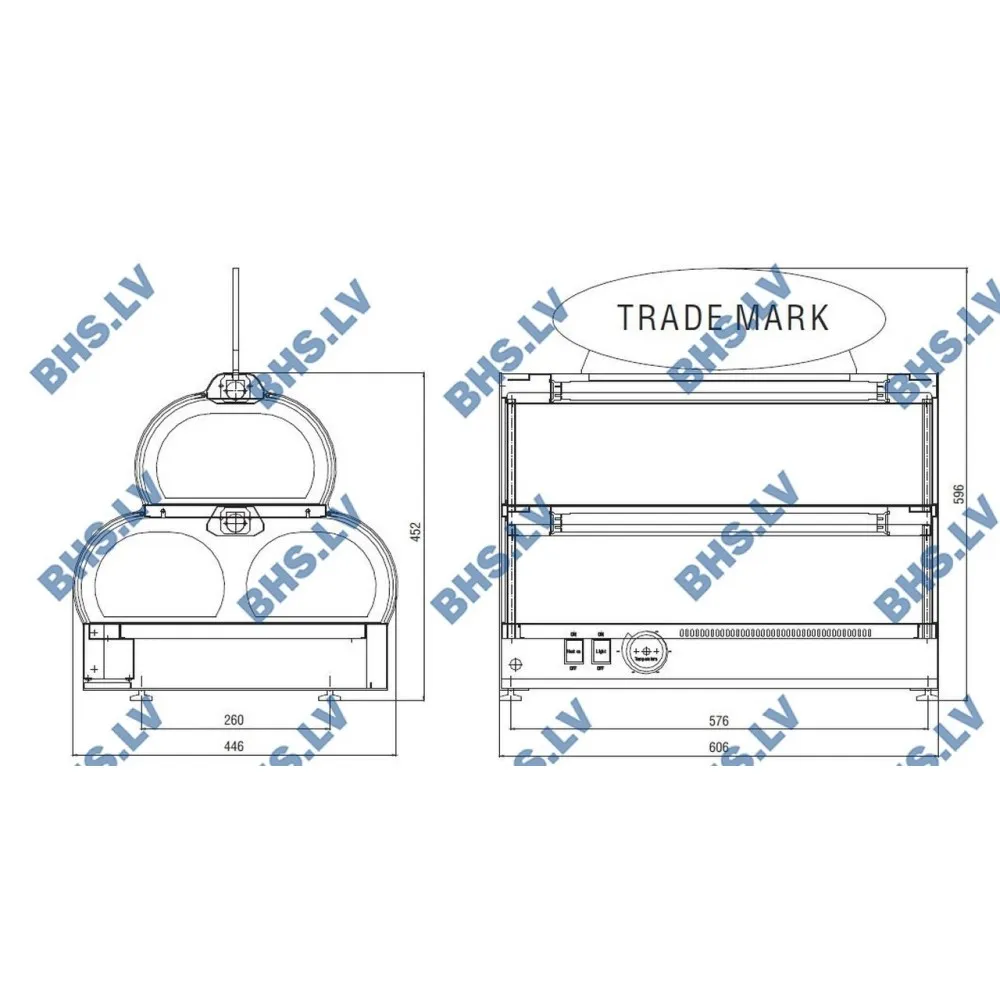 Vitrine chaude HOT SPOT Inox (1060110)
