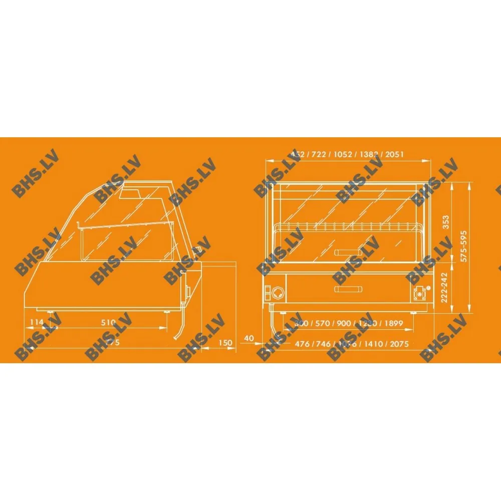 Vitrine chauffante KENTUCKY HOT 3GN (1130130)