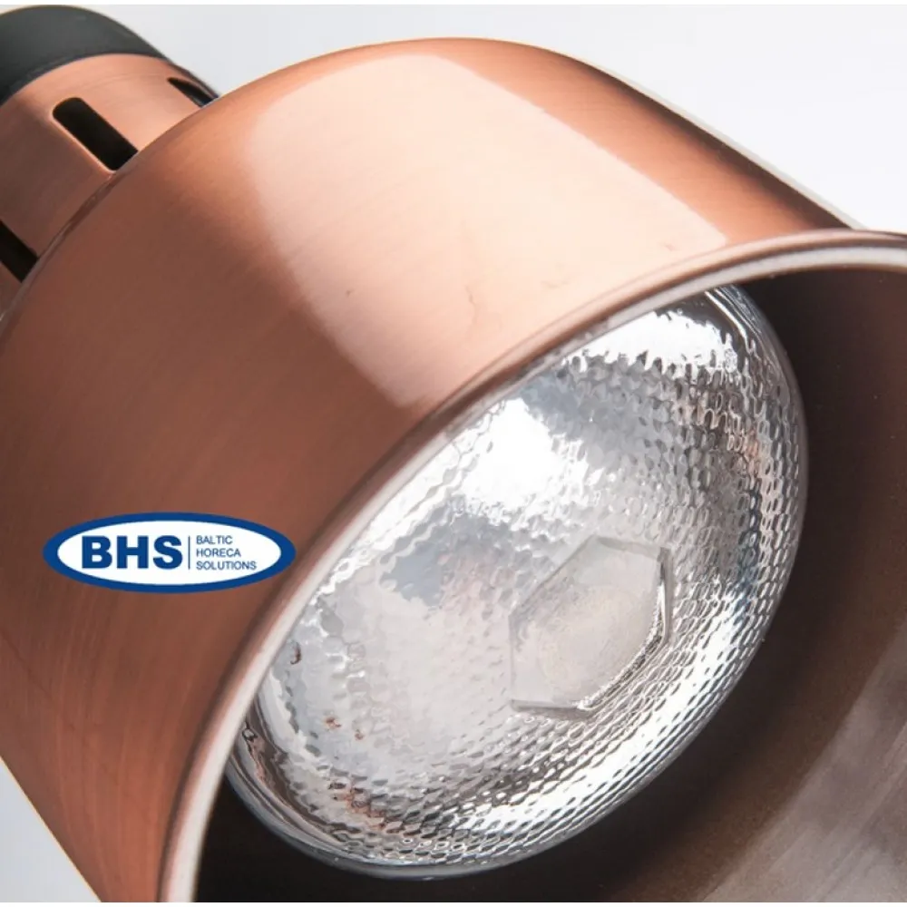 Hanging food heating lamp (copper) 173 mm (692602)