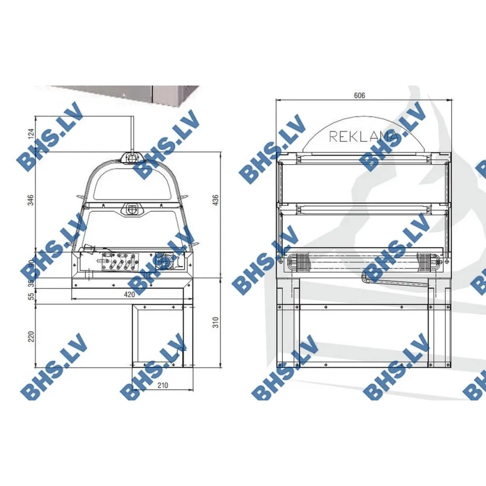 Vitrine réfrigérée Loire Cold Inox (1090110)