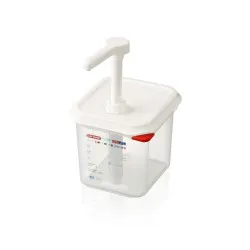 Pump dispenser for sauces GN1/6