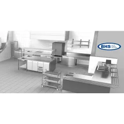 Comptoir de refroidissement avec plateau en granite 1720 mm P323