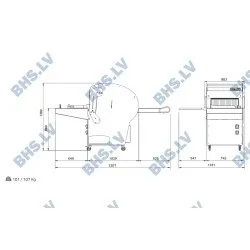 Trancheuse de pain industrielle MG-MR52