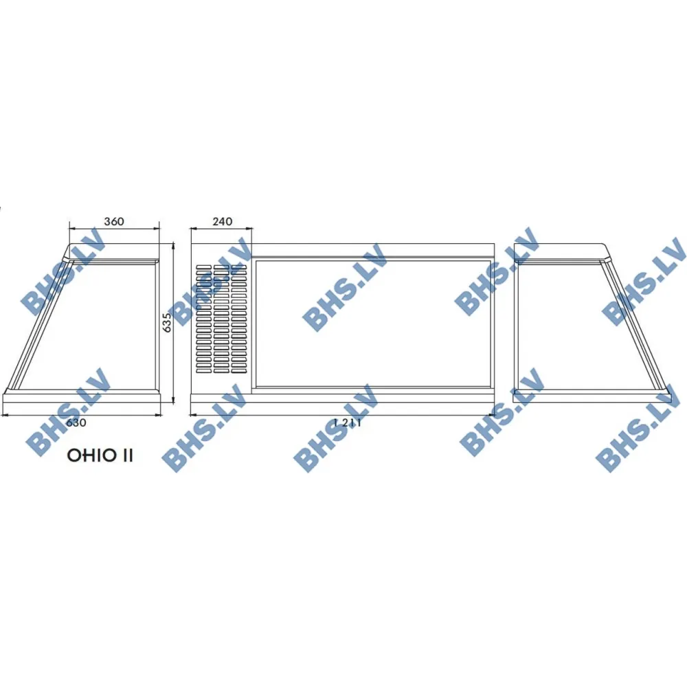 Vitrine réfrigérée Ohio II Universelle (103L110)