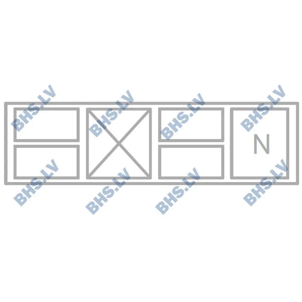 Compteur de refroidissement bas avec tiroir neutre 1600 mm P226 (BHS-FPS-E226-160/70/65)