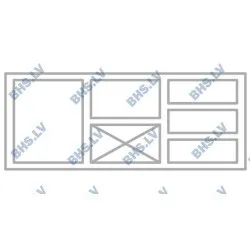 Comptoir de congélation avec plateau en granite M240 1300 mm