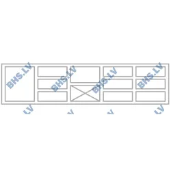 Comptoir de refroidissement avec plateau en granit 2130 mm P448
