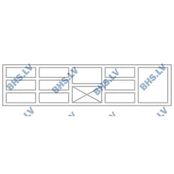 Comptoir de refroidissement avec plateau en granit 2130 mm P448