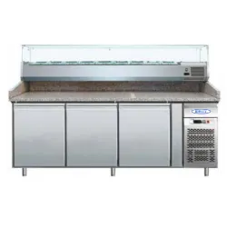 Table de Pizza avec vitrine réfrigérante
