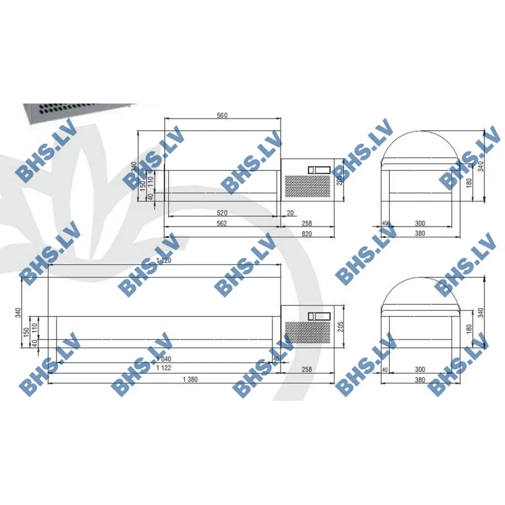 Comptoir réfrigéré RHEIN 1000 (1020110)
