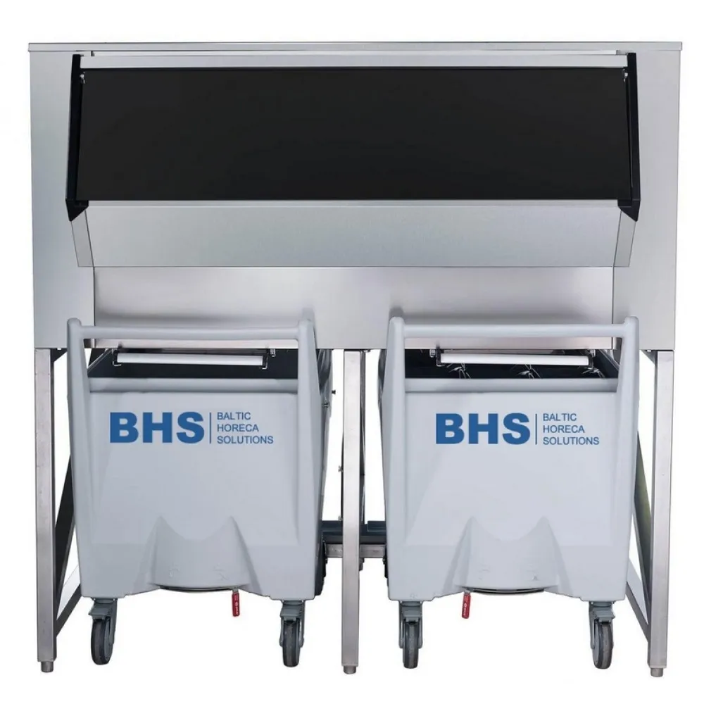 Ice storage bin with cart BCD400, 413 kg
