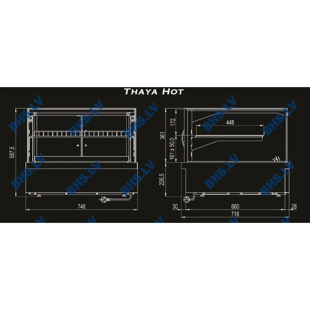 Vitrine chauffante THAYA HOT GN2 (119T1020D)