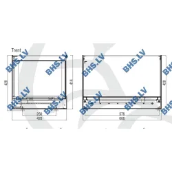 Vitrine de confiserie TRENT Inox - standard