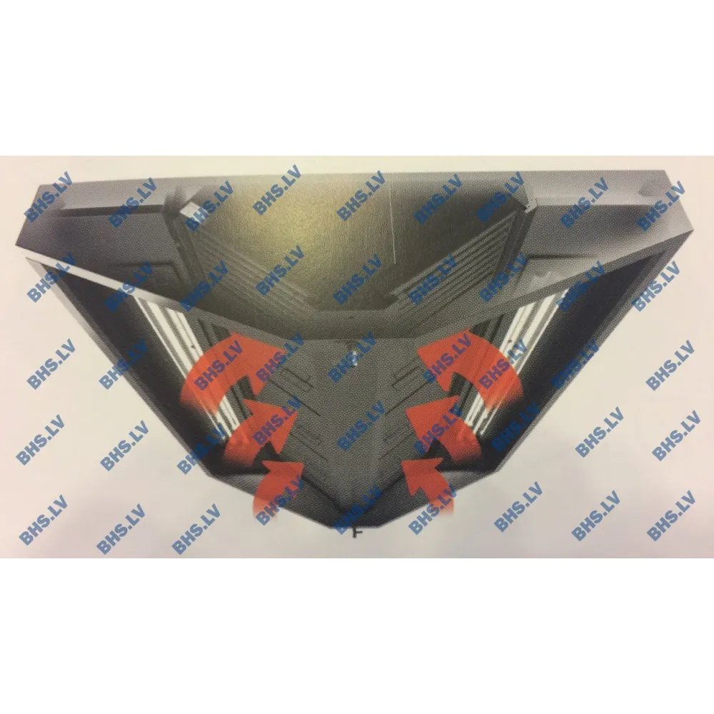 Hotte de ventilation centrale îlot avec filtres HNCA 1800 (HNCA-180-140-48)