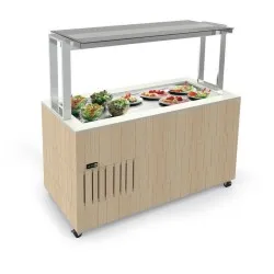 Vitrine chaude 3-1/1, 30/80