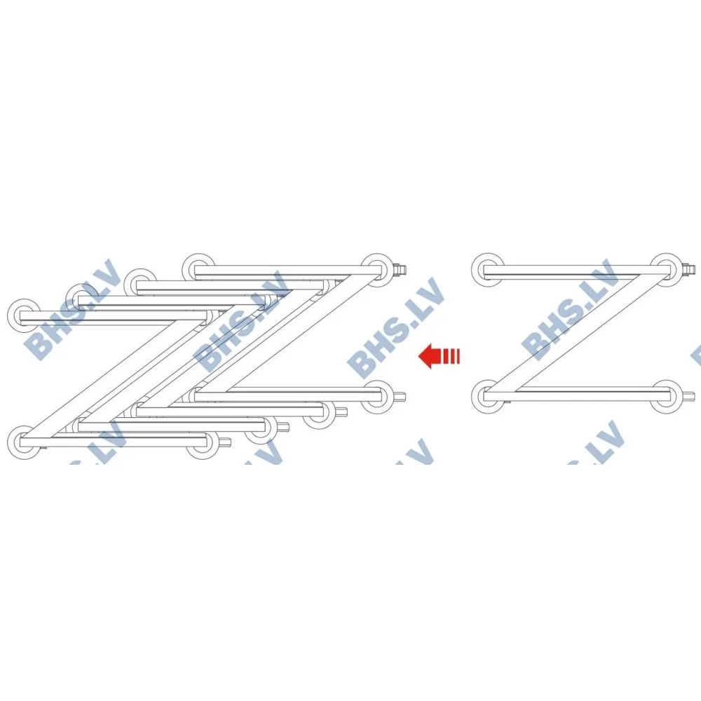 Chariot GN 1/1 12 plateau (BHS-VTGZ12-38-53-173)
