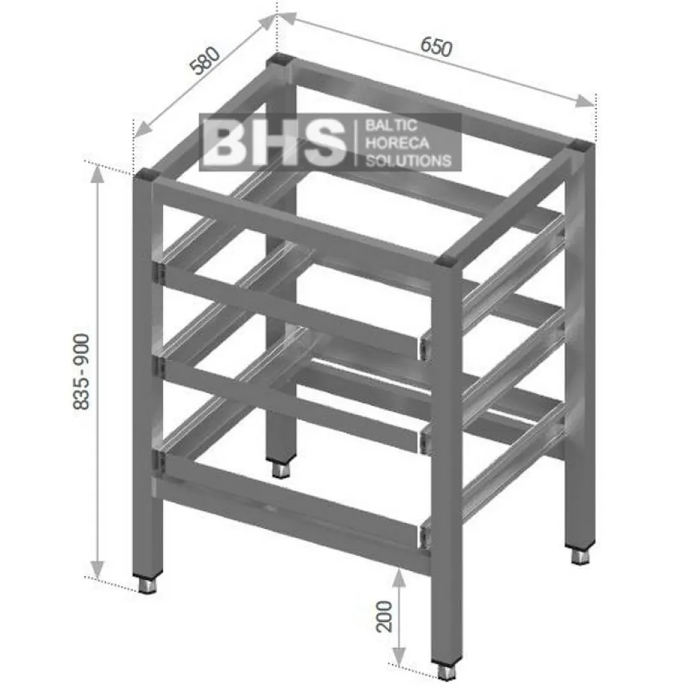 Rāmis ar plauktu turētājiem trauku groziem (Z-BFD-65/58/87)