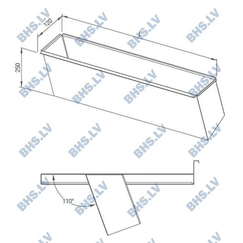 Ledus baseins pudelēm 1000 (Z-BOTB-100/12/25)